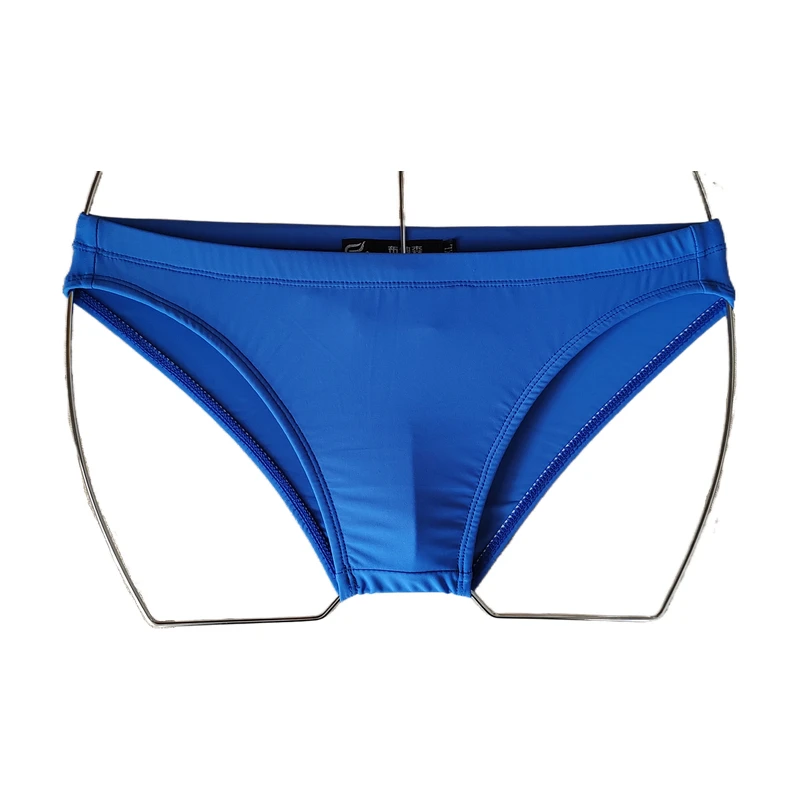 Private Customized BOYTHOR A New Brand Men\'s Duit Low Waist Dwimming Trunks Sexy Bikini Pure Color Plus-size Boutique Dpandex