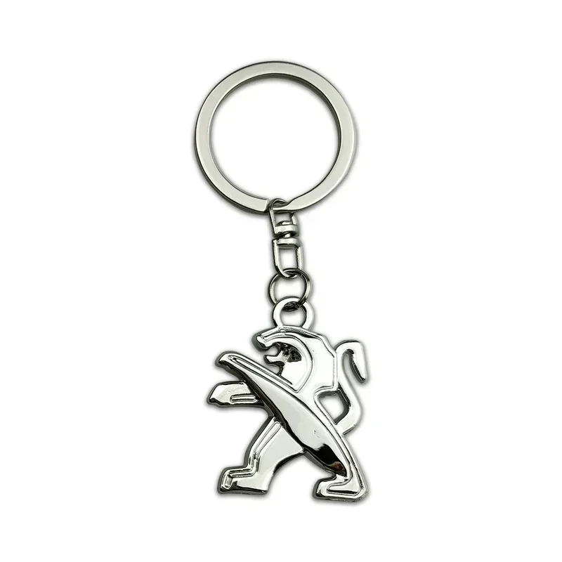 Metal Car Key Ring Holder Keychain Pendant for Peugeot 2008 308 207 3008 508 407 206 208 307 4008 5008 107 306 406 Accessories