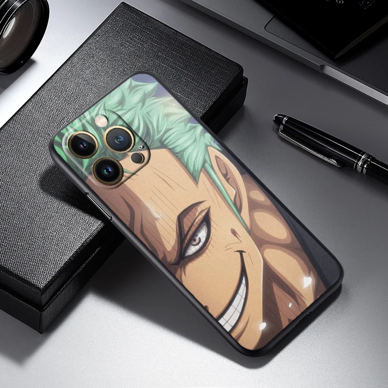 Anime O-Ones P-Pieces Cartoon For Apple iPhone 16 15 14 13 12 11 XS XR X Pro Max Plus Mini Black Cover Phone Case