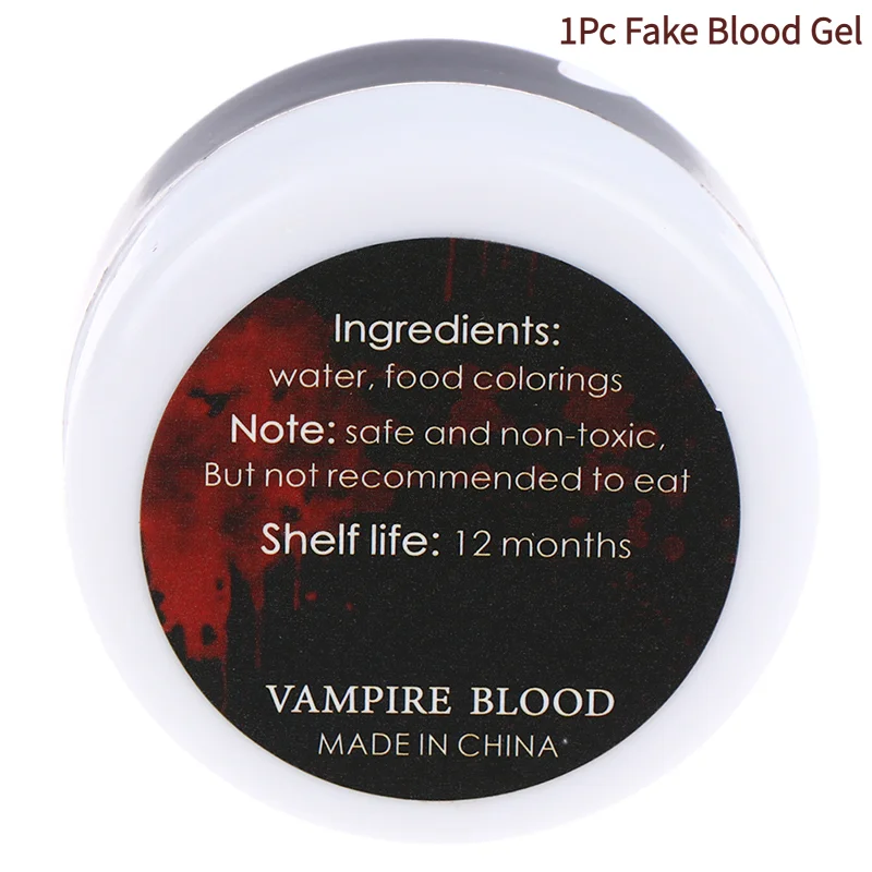 1Pc Thick Blood Fake Clot Blood Gel Makeup Vampires Scars For Halloween Cosplay 1Oz.