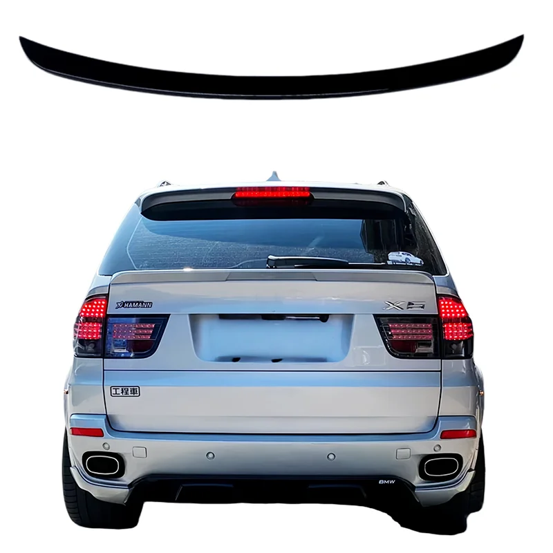 Für BMW X5 E70 Mittelspoiler 2006 bis 2013 Flügel Heckspoiler Hochwertiger ABS-Kunststoff Tuning Karosserie-Kit Zubehör Styling