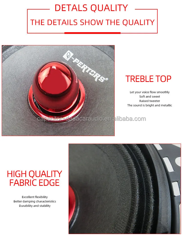 4inch Bullet Cap 25mm kccaw voice coil RMS 80W MAX 400W 4OHM 70mm-magnet  100Hz-18kHz ASV/CCAT25.5 Car Audio Mid-range speakers