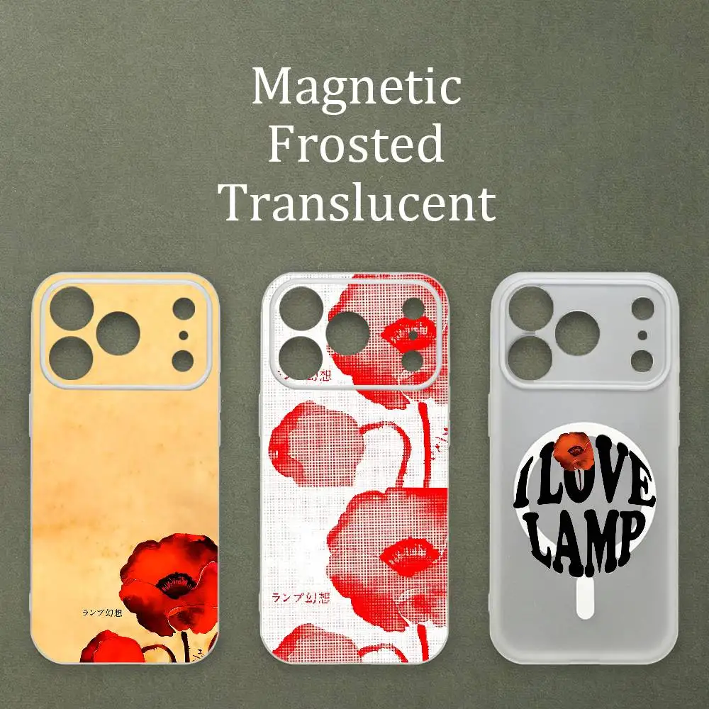 

L-Lamp Genso Magnetic Matte Semi Clear Soft Case For MagSafe Shell iPhone 11 15 17 16 12 14 13 Pro Max