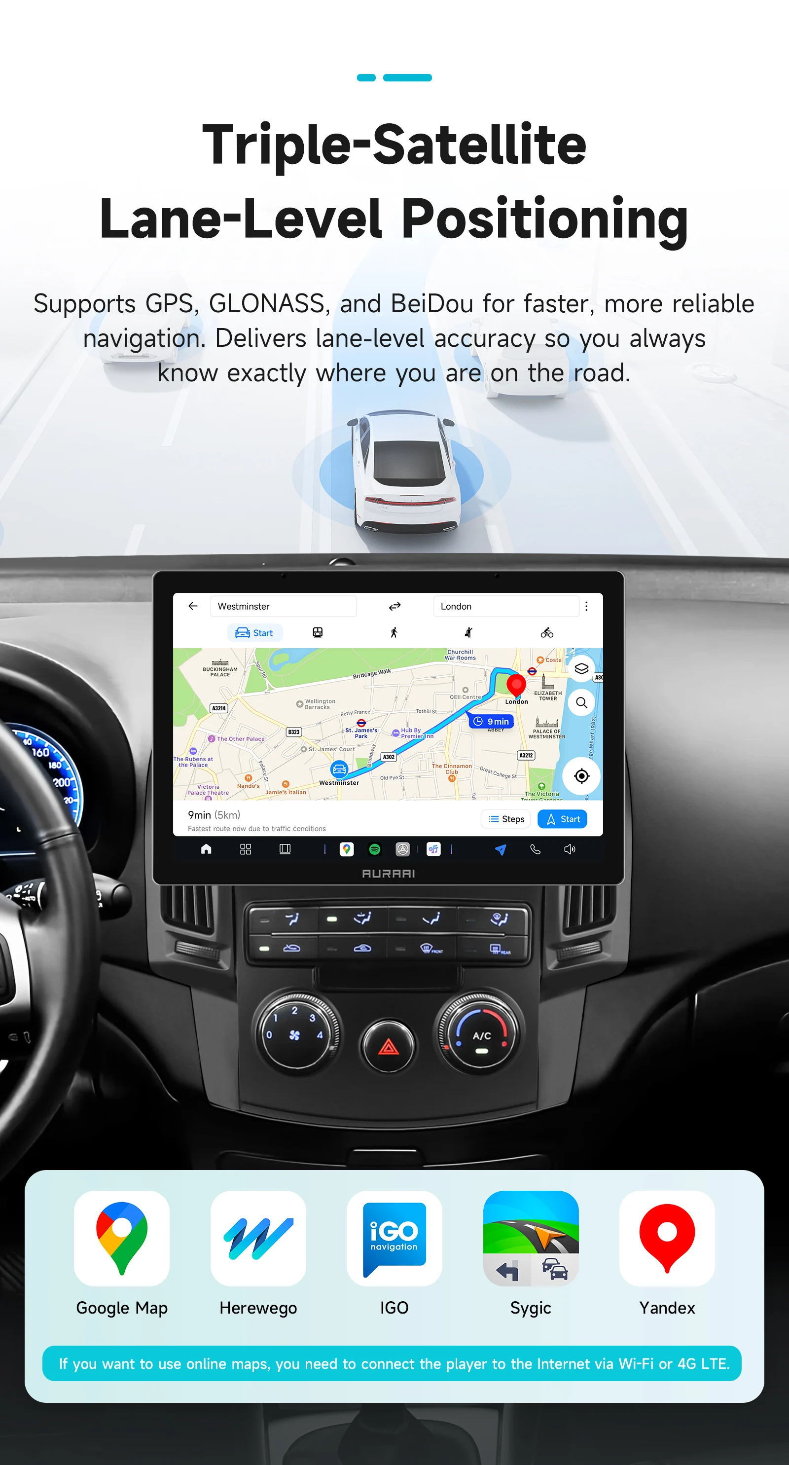 AURAAI X100 Android13 Intelligenter Autobildschirm für Hyundai I30 2006 - 2011 MT Auto CarPlay GPS DSP RDS SWC KI-Sprachsteuerung – Detail 24