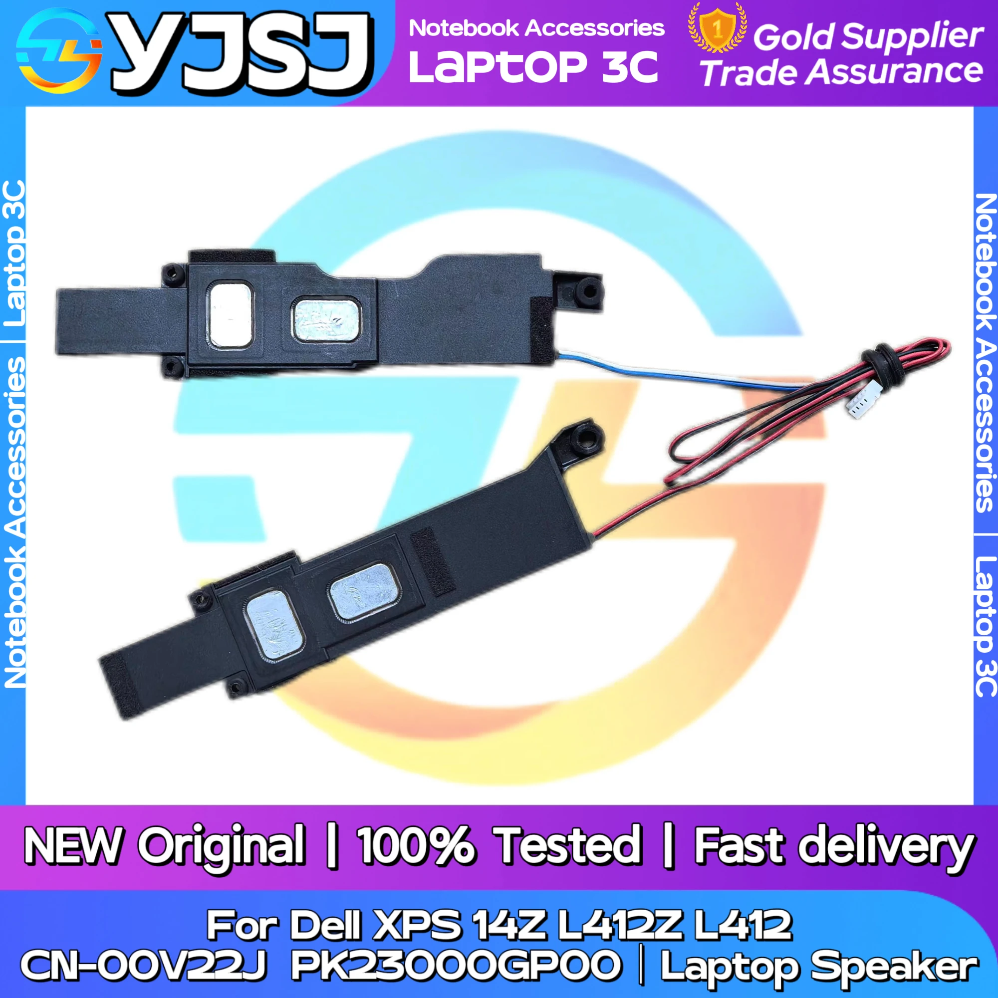 

New Original Laptop Notebook Audio Speaker For Dell XPS 14Z L412Z L412 built-in speaker horn audio CN-00V22J PK23000GP00
