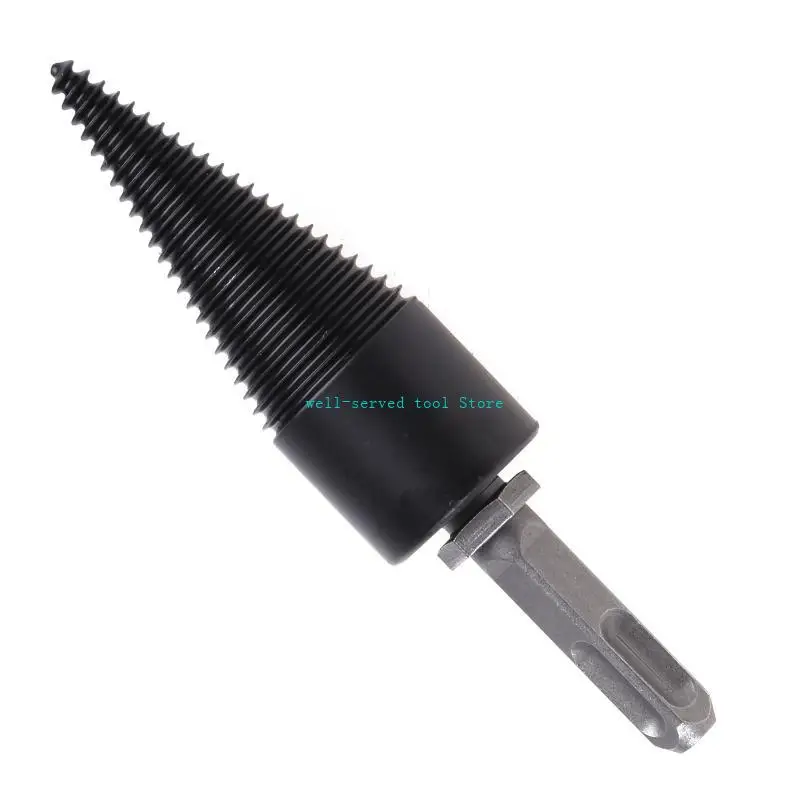 G88a tronchi in legno splitter legno legno per trapano bit acciaio tronchi splitter trapani elettrici pezzi a vite pesante