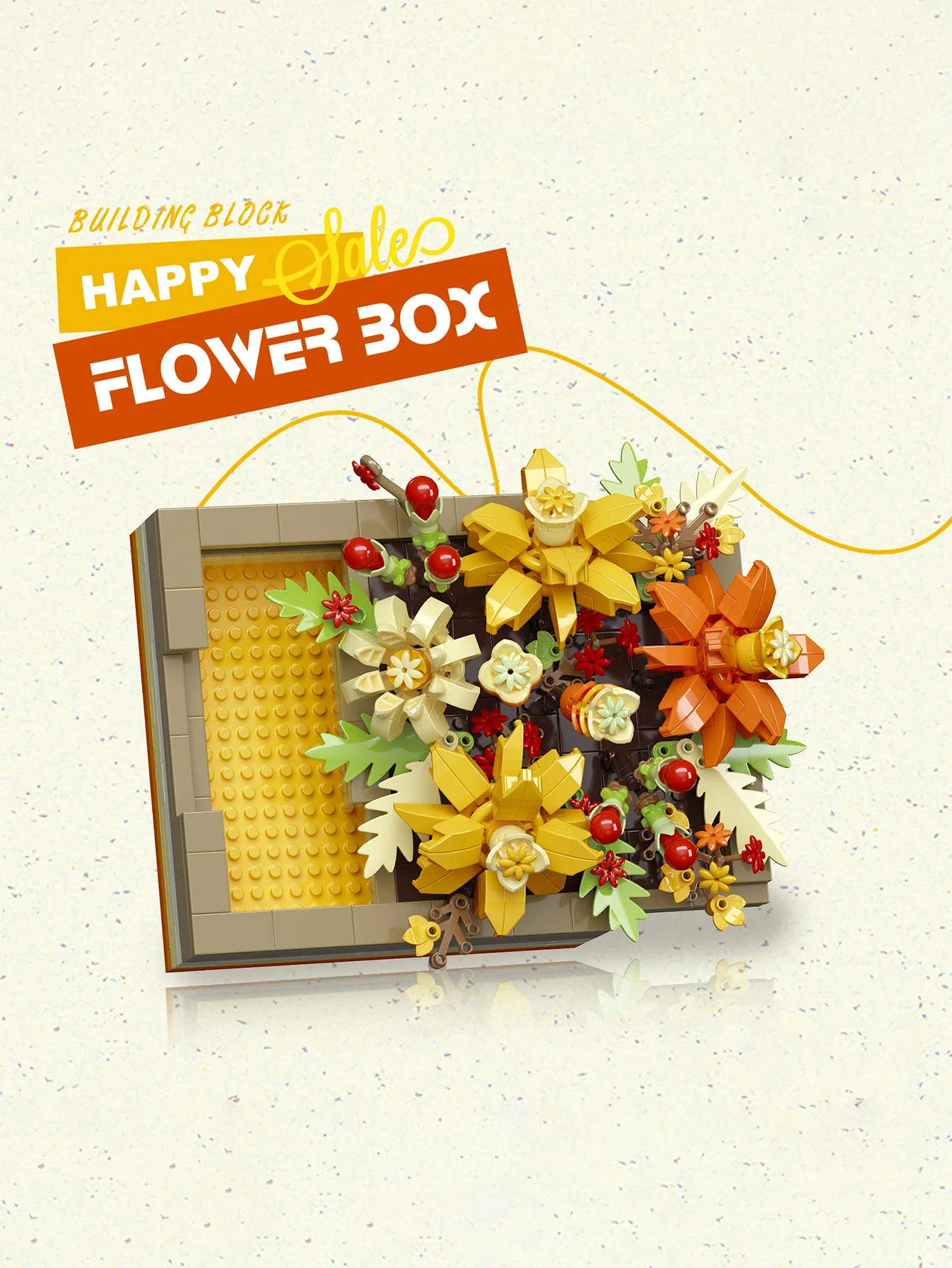 5 Arten von Blumenbox-Bausteinen, ewig haltbare Blumen-Bausteine, DIY-Tischdekoration, Geburtstagsgeschenke, Festgeschenke – Detail 5