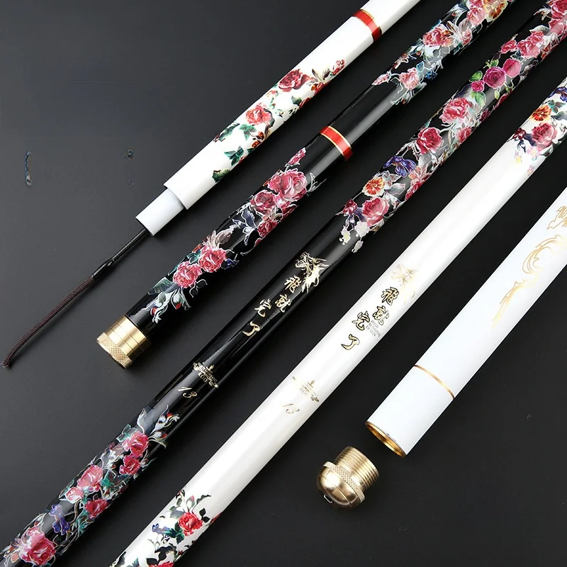 قصبة صيد كربونية فائقة الصلابة، قصبة صيد سوداء للصيد الشتوي في البيوت الزجاجية، قصبة صيد ذبابية قابلة للتعديل 2H، قصبة صيد ت... #1