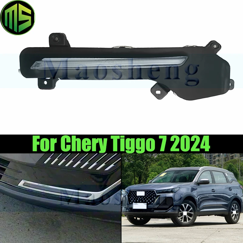 

Maosheng LED Front Fog Light Fog Lamp For Chery Tiggo 7 2024 Daytime Running Light DRL Daytime Light Foglight