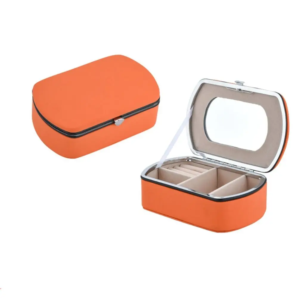 

Fashion PU Leather Jewelry Packing Box Necklace Bracelet Dustproof Earrings Rings Holder Organizer Jewelry Display Box Travel