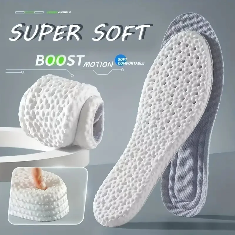 3 Pairs Shoes Memory Foam Sport Insoles for Sole Cushion Running Shock-Absorbant Breathable EVA Orthopedic Soft Pad