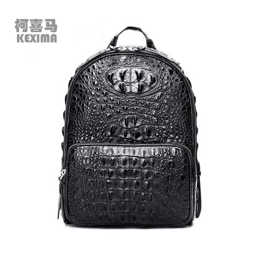 hanlante new crocodile male backpack  male bag crocodile bag  business  leisure  Men backpack