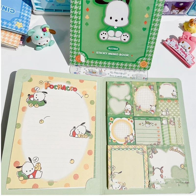 Kawaii Sanrio Convenience Book My Melody Kuromi Cinnamoroll Note Book Cute Paste Notepad Student Office Stationery