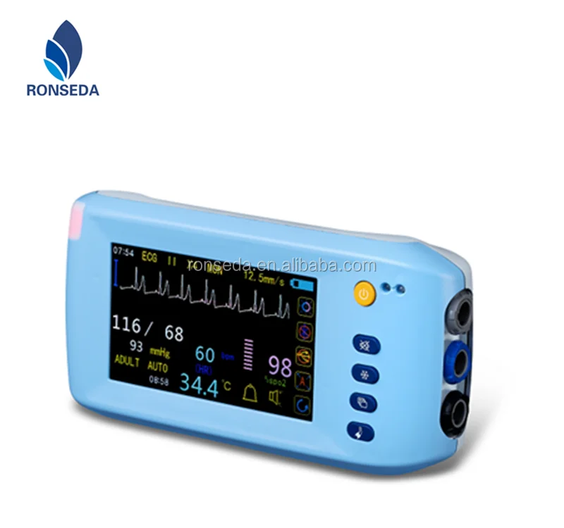 5 inch Horizontal and vertical display selectable Multi-parameter Patient Monitor