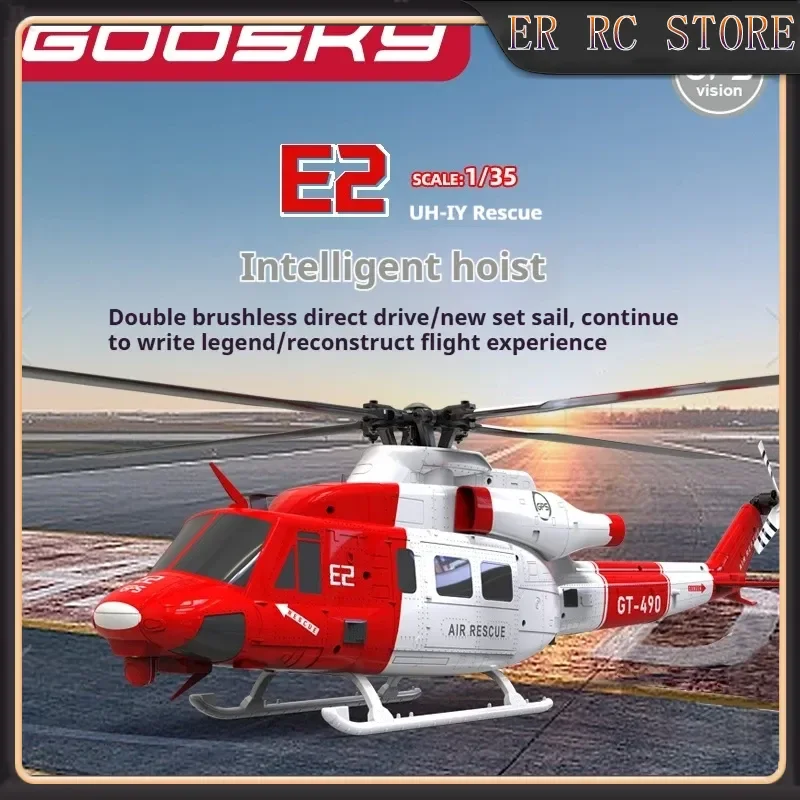 Goosky RC E2 GPS Intelligente afstandsbediening Helikopter Elektrisch Uh-1Y UAV voor professionele en beginnende training met camera