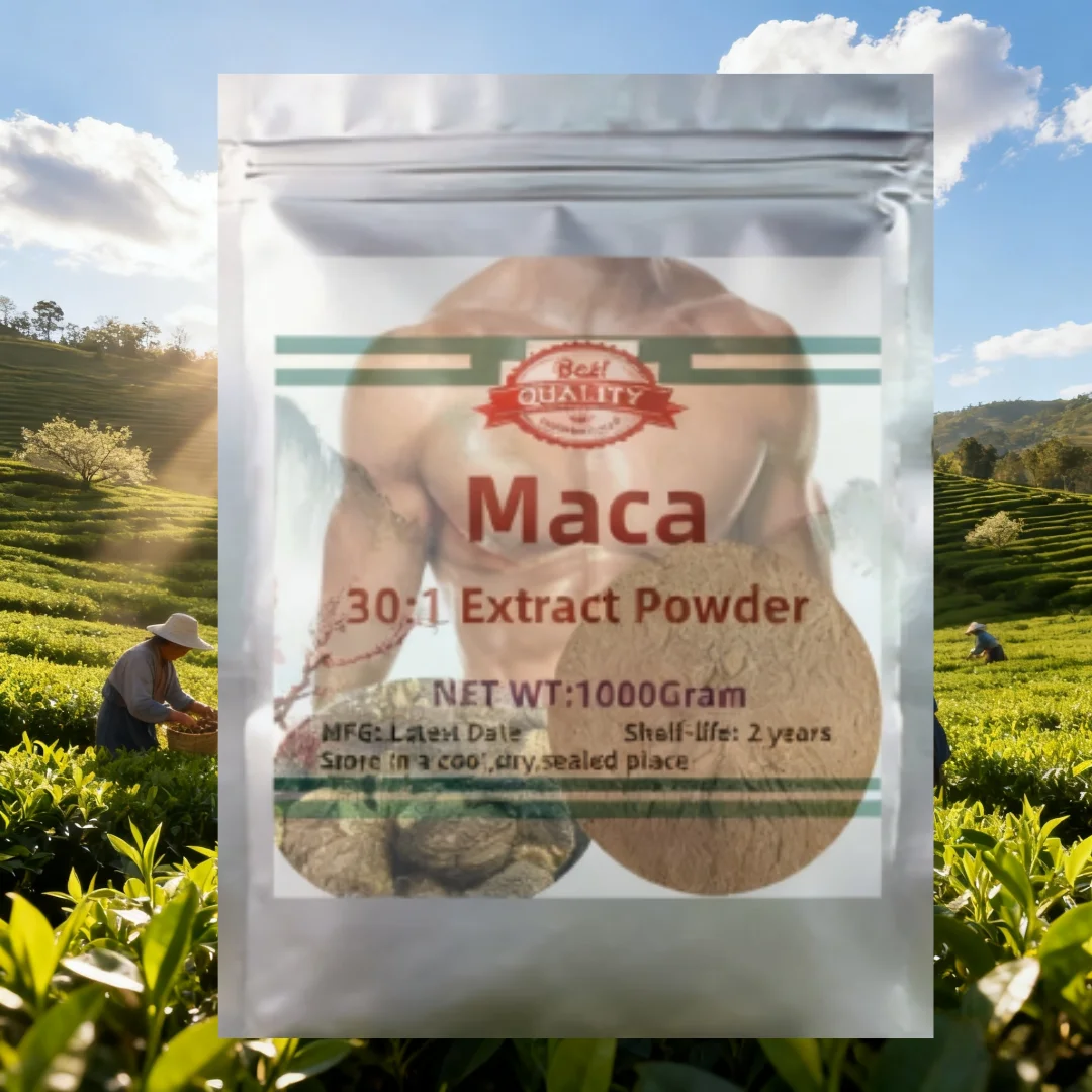 حقيبة مختومة مكونة من 4 طبقات، عبوة مخصصة من مستخلص الماكا للرجال، توصيل عالمي سريع