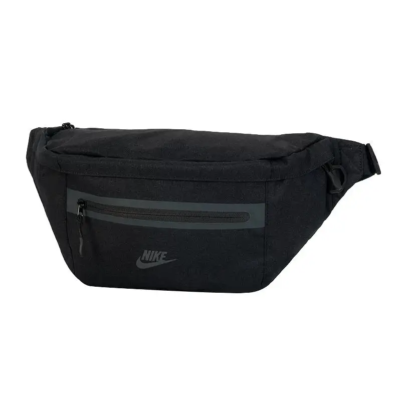 Nike Medium Waist Bag DN2556‑010 Black Adjustable Strap Zipper Pocket Crossbody Fanny Pack Casual Sports Chest Sling Bag