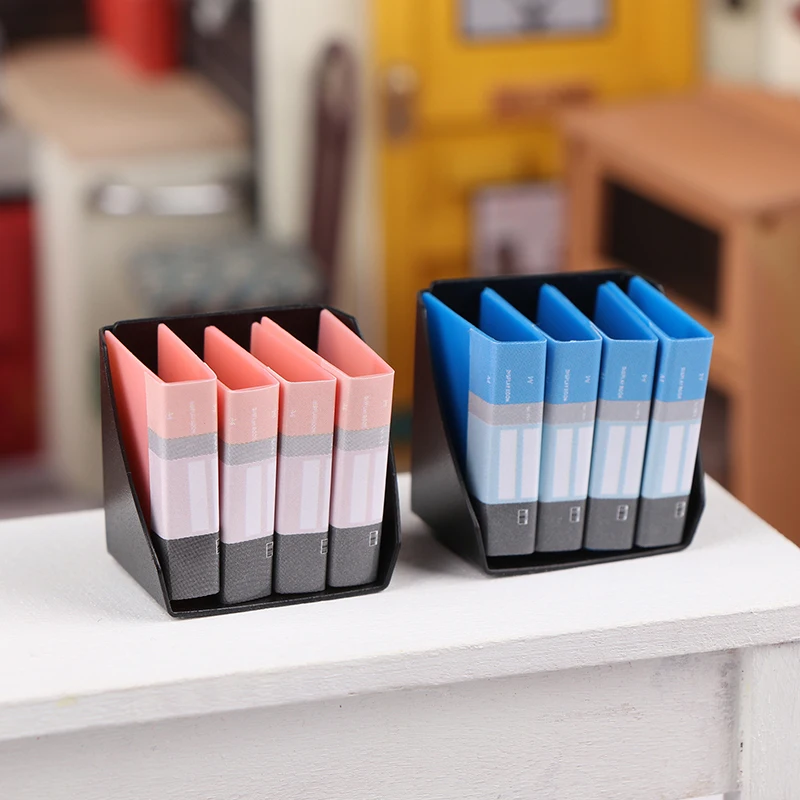 

1 Set Mini Writing Board Clip Notebook File Folder Stationery Board Toys Office Desk Simulation Model Dollhouse Parts