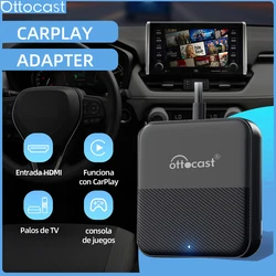 OTTOCAST Car TV Mate Wired to Wireless CarPlay Android Auto  Adapter HDMI Multimedia Video Converter for Fire TV Sticks Game Box