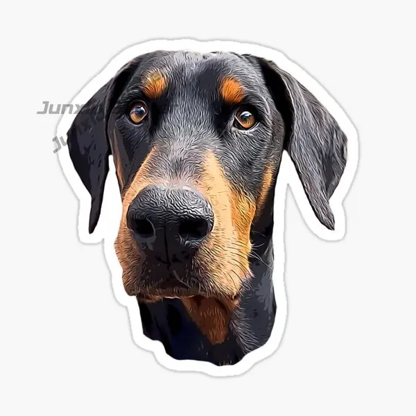 DOBERMAN Loyal and Brave Dobermann Car Stickers Vinyl Self Adhesive Automotive Accessories