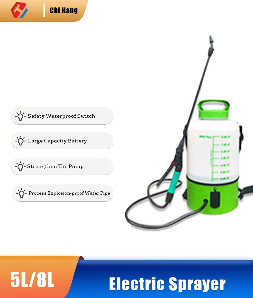 Smart RechargeableDisinfection Sprayer 5L/8L Multifunctional Gardening Sprayer  Cleaning  Backpack-Style Electric Sprayer