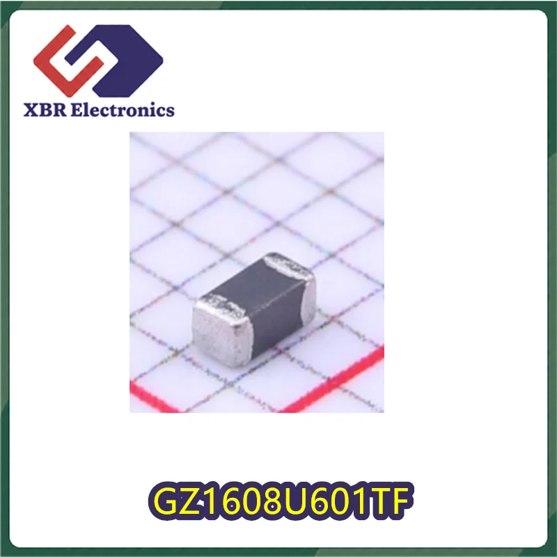 (40/100 pieces) GZ1608U601TF 600Ω@100MHz ±25% 500mΩ 200mA Ferrite Bead 0603 Brand New Original Authentic In Stock