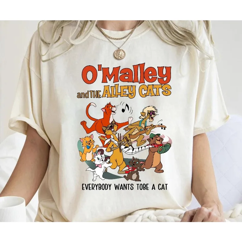 

Disney's Aristocats O'Malley and The Alley Cats New Casual and Fashionable Streetwear Suitable for Both Men and Women