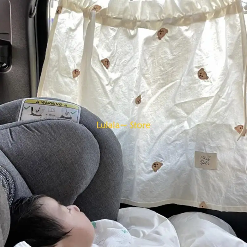Y4qa bebê crianças carro para sombra cortina auto interior janela pára-sol para proteger com ventosa cordão