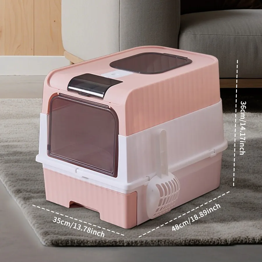 

pinkMagic Cube Intelligent Cat litter Box - Free Hands, Enjoy Pure Life Automatic Cleaning, Silent Design, Preferred for Multi