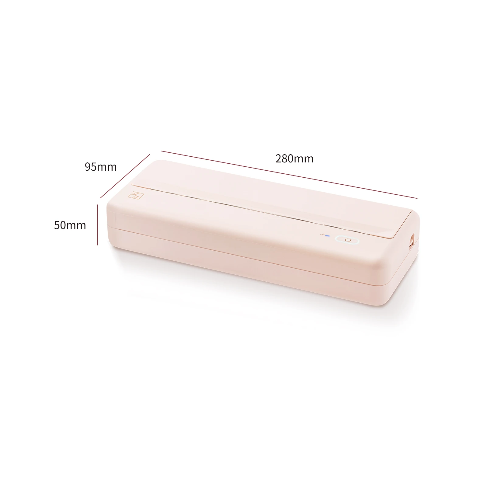 طابعة ورق محمولة A4 لاسلكية BT توصيل طباعة حرارية طابعة صور متنقلة لمكتب السفر المنزلي في الهواء الطلق