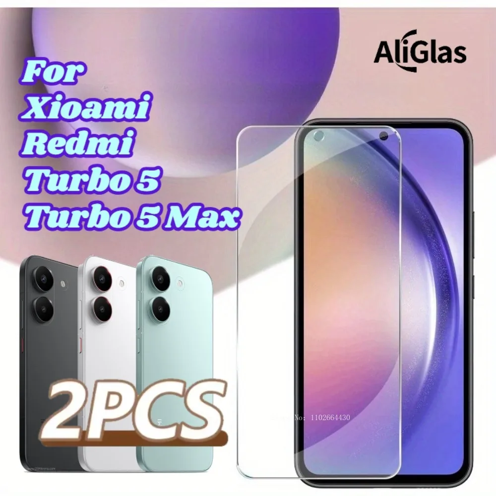 

2 Pack Ultra Clear Screen Protectors Film For Xiaomi Redmi Turbo 5 9H Hardness Tempered Glass FIlm For Xiaomi Redmi Turbo 5 Max