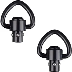 2PCS Rifle Push Button QD Release Sling Swivel Mount Ring with a Sling Swivel Mount Rifle Hunting Accessories