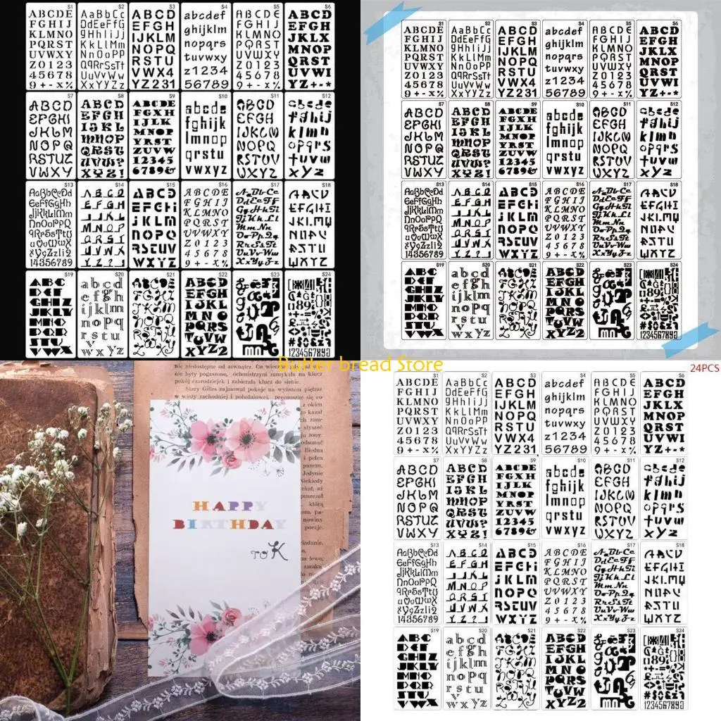 w89c-24pcs-set-letters-drawing-template-stencil-painting-embossing-scrapbook