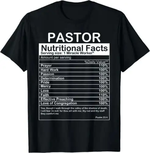 Funny Pastor Appreciation Gift For Men Women Cool Preacher T-Shirt