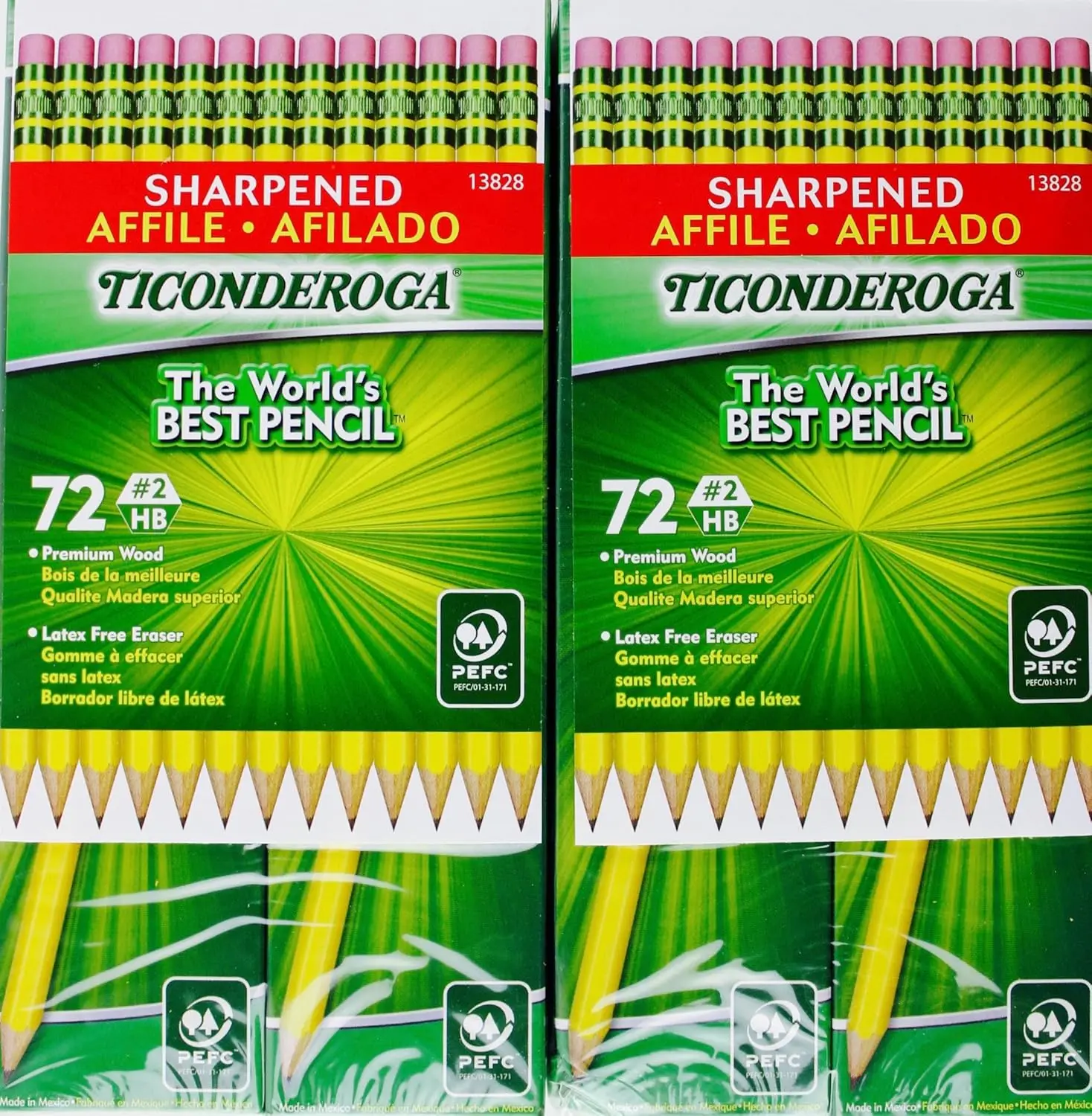 

Премиум №. 2 карандаша HB, деревянные, с заточкой, с ластиком без латекса, упаковка 144 шт.