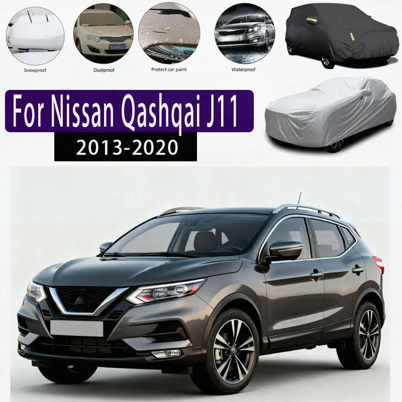 

Для наружной защиты, полная для Nissan Qashqai J11 2013-2020, солнцезащитный козырек от снега, водонепроницаемые, пылезащитные, внешние автомобильные чехлы