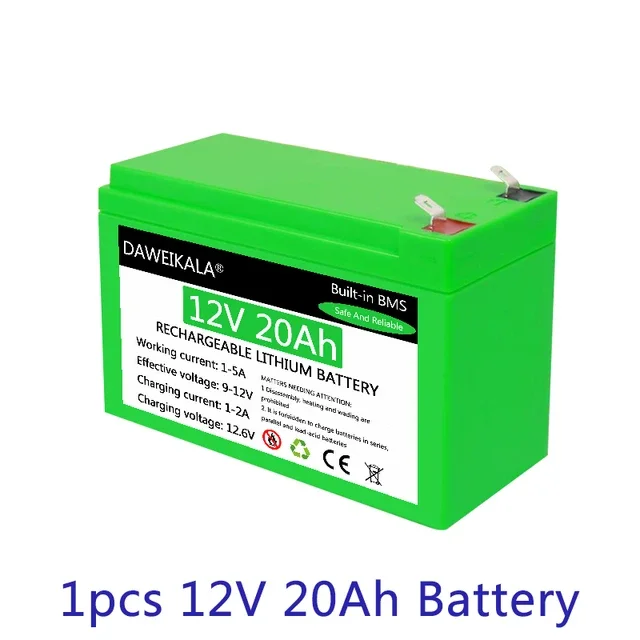 12V lithium battery, outdoor rechargeable lithium battery, solar cell, electric light,18650 rechargeable battery BMS 40A charger