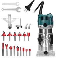 Electric Trimmer Multifunctional Wood Milling Trimming Engraving Slotting Machine Versatile Woodworking Router Power Tool with 1