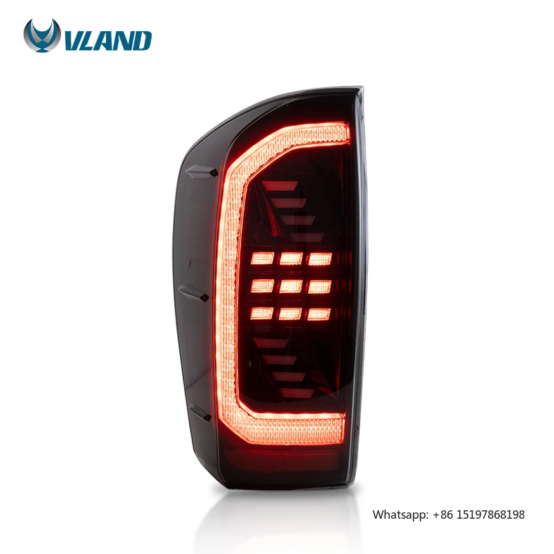 

VLAND Full LED 2016-2021 Tail Lamp for Toyota Tacoma New Condition Wholesales Animation DRL Turn Signal Rear Lights