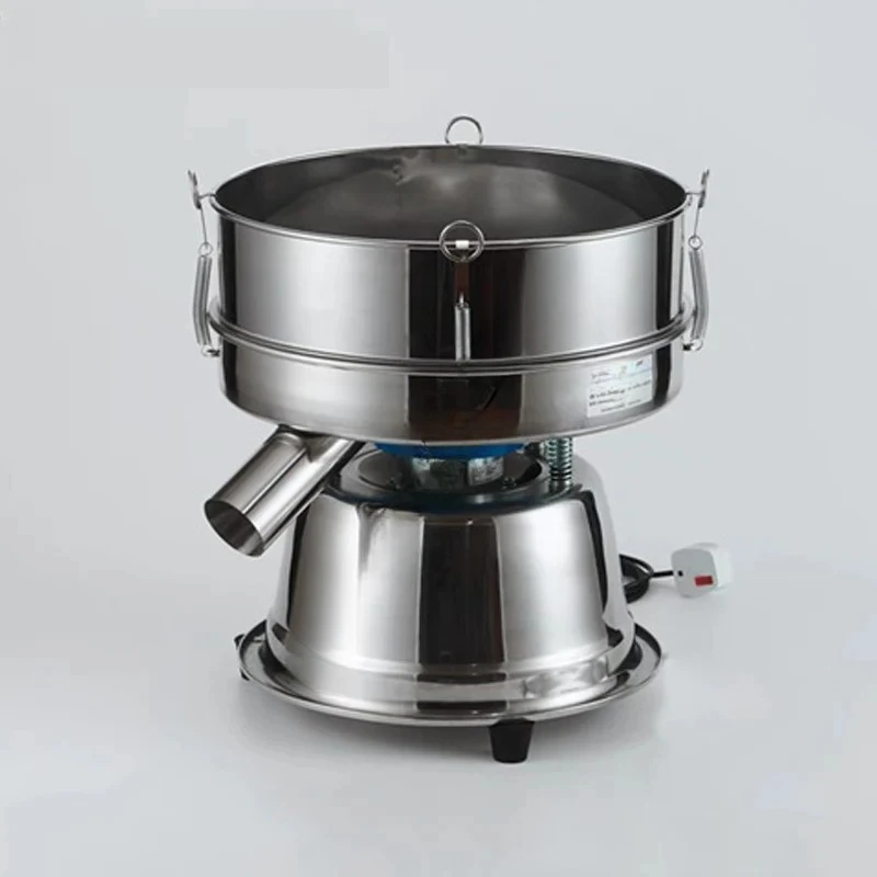Small Vibrating Screen Diameter 40CM Stainless Steel Screening Machine Rotary Screening Machine Powder