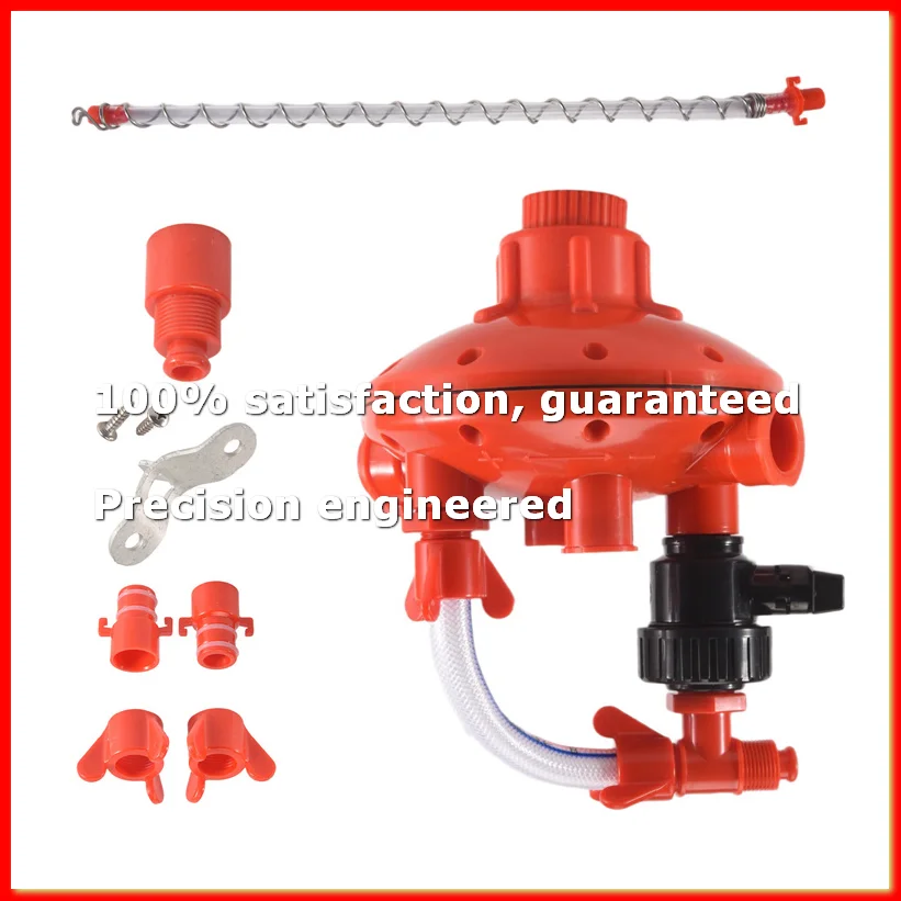 Poultry Farming System Water Line Water Pressure Regulator Automatic Pressure Regulating Valve 1Pcs Red-A55K