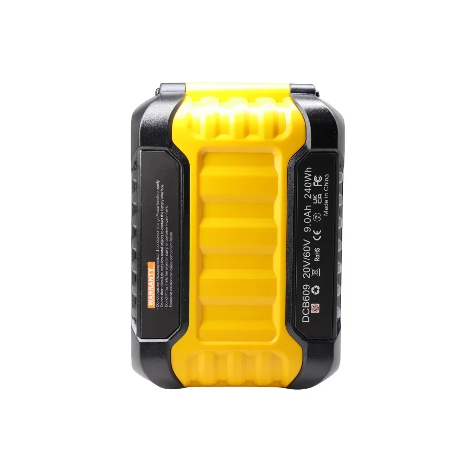 Premium DCB609 Battery Plastic Case with PCB Charging Protection, Dewalt Flexvolt 60V and 20V (DCB606, DCB205)