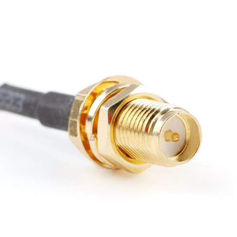 

10pcs SMA-J/RPSMA-K coaxial RF adapter wire SMA revolving reverse connection mother antenna extension wire length 15cm
