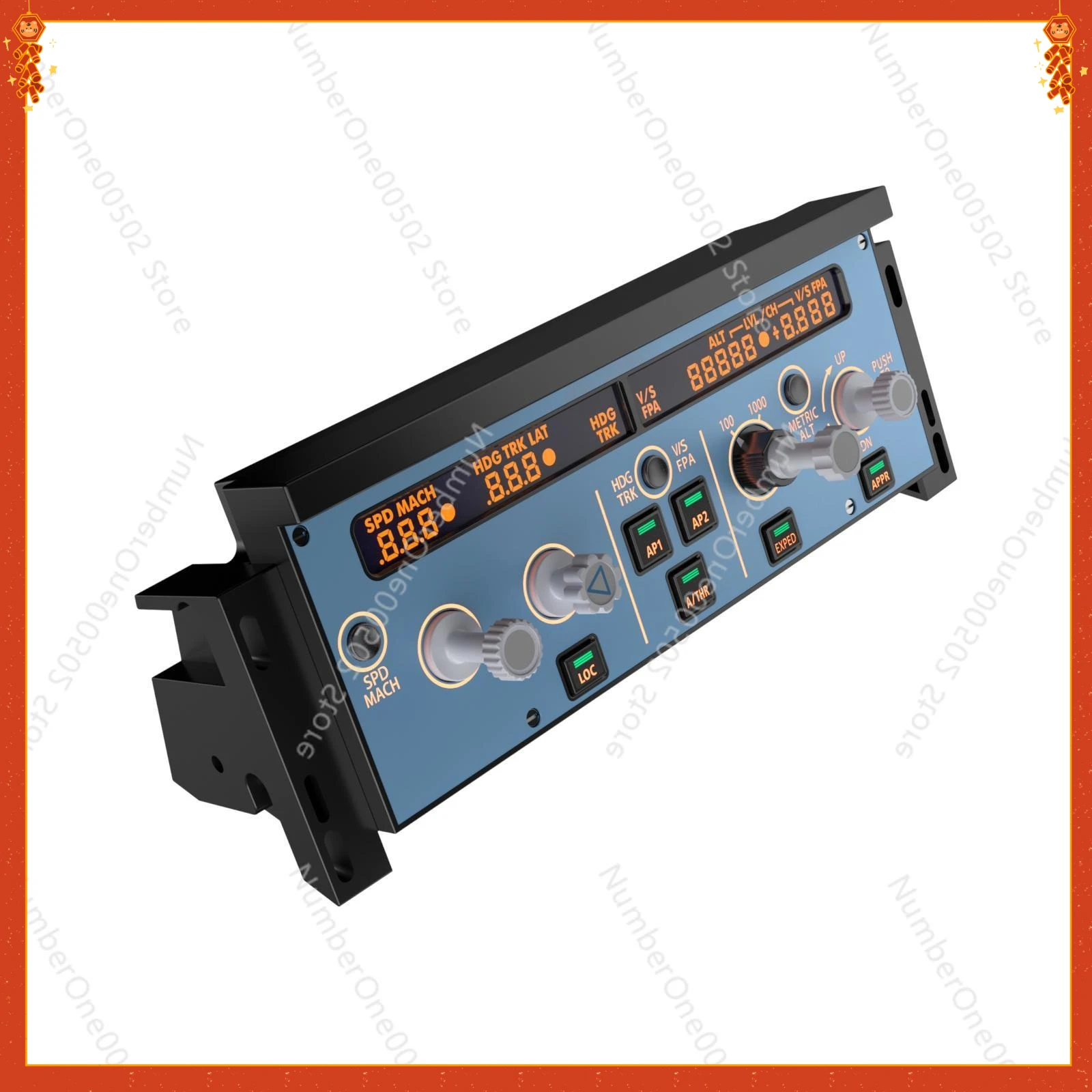 

Full-scale simulation Airbus A320 FCU control panel | Support X-Plane MSFS