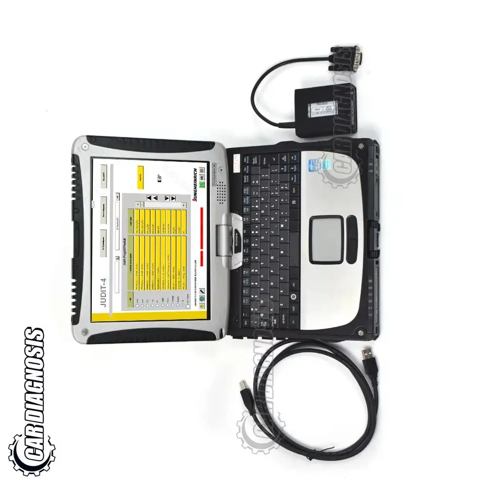 

Forklift Diagnostic Kit JUDIT 4 Jungheinrich Judit box Incado with Jungheinrich forklift diagnosis cables judit box CF19 laptop