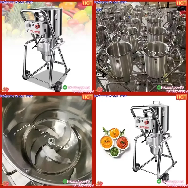 CE Certificate 30/32/50 Liter Heavy Large Stainless Steel Industrial Commercial Meat Chopper Food Processor Electric