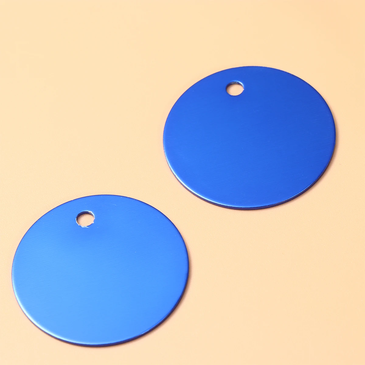 

25 Pcs Colorful Aluminum Hanging Tags for Dogs Pink Small Pet ID Blank DIY Dog Pendent Lightweight Scratch Proof Anti Rust