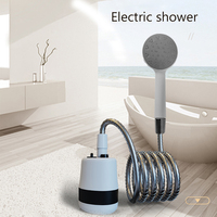 Portable Shower Outdoor Camping Shower Handheld Electric Shower Battery Powered Compact Handheld Rechargeable Camping Showerhead