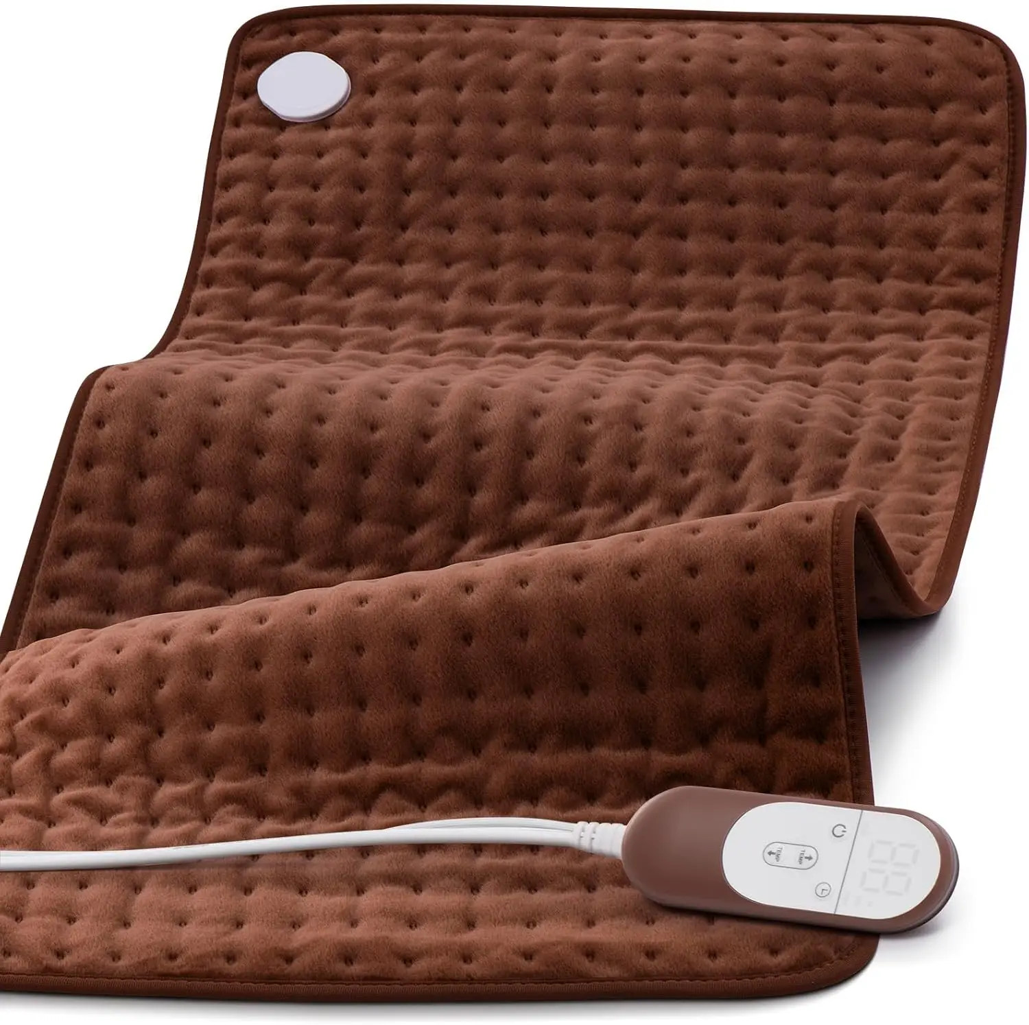 

17x33 Heating Pad for Pain Relief, Ultra-Soft Fabric, 6 Heat Settings, Auto Shut-Off