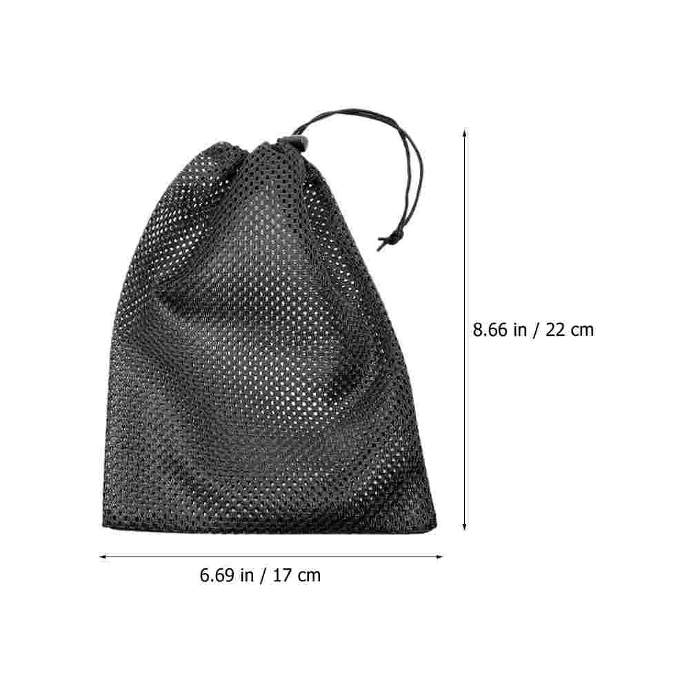 8 個巾着収納メッシュバッグバッグ野菜ネットフィットネスポリエステルランドリー